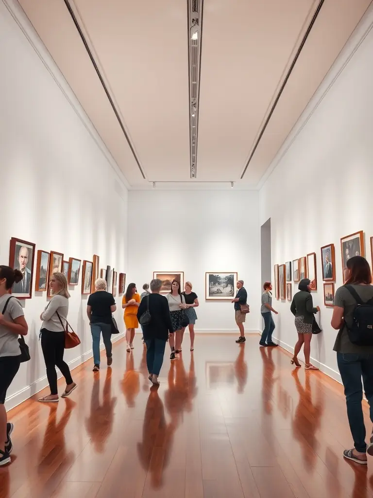 A striking image from the Contemporary Art Exhibition, highlighting innovative techniques and cultural narratives through modern artworks.